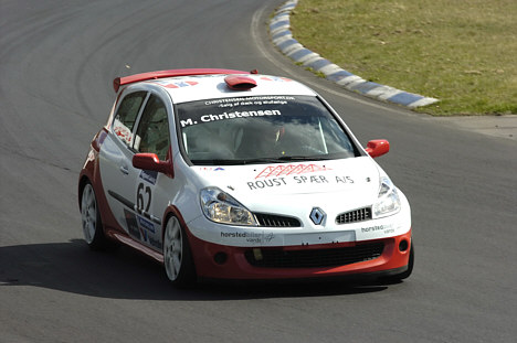 Michael Christensen vil sikkert skulle igennem mange overhalinger på søndag i Renault DTC Light Cup – specielt hvis han som hidtil er blandt de hurtigste i tidtagningen.